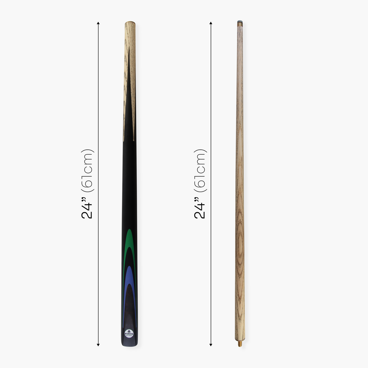 Kudos Classic Range 48 Inch Junior Kids 2 Piece Snooker Pool Cue with 9.5mm Tip