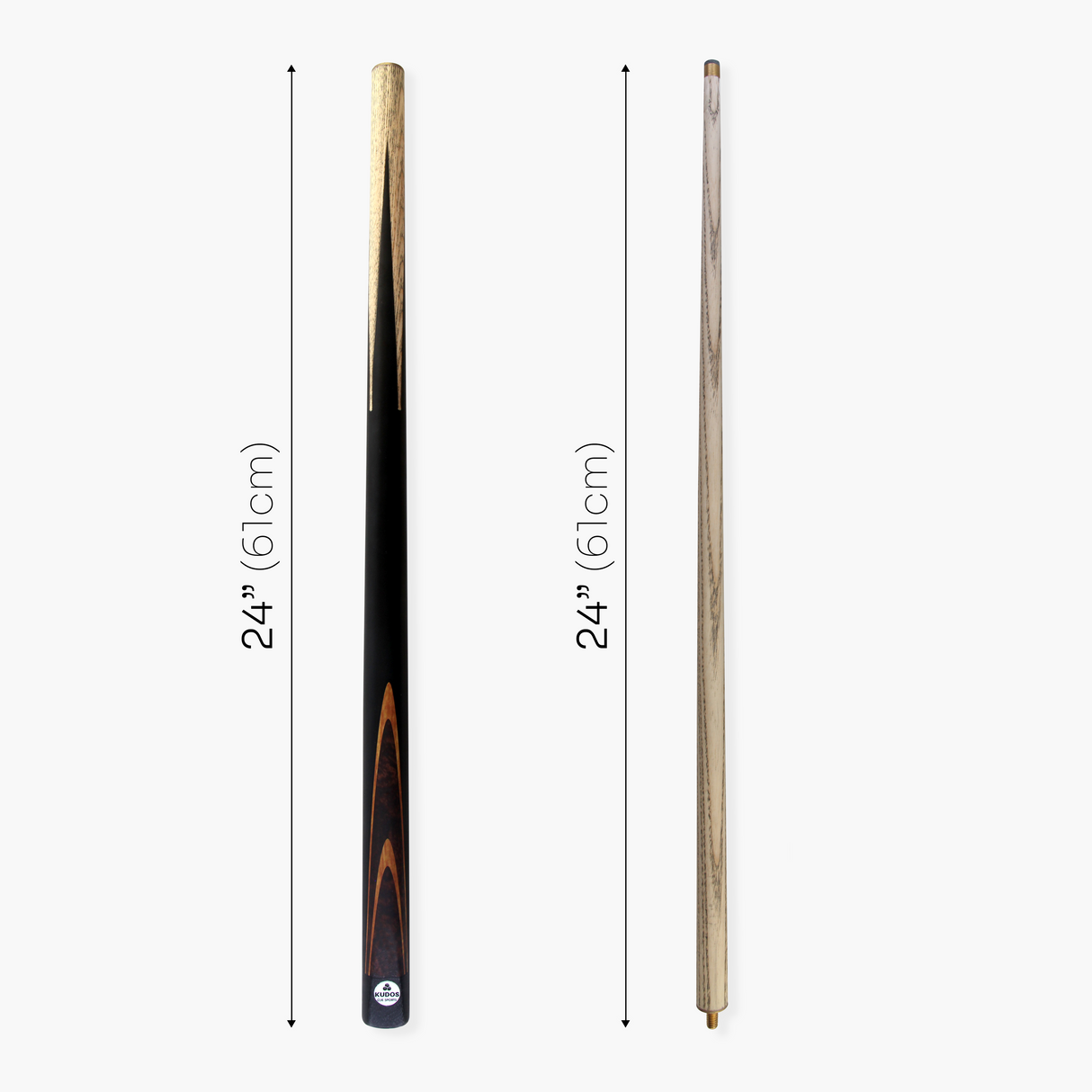 Kudos Classic Range 48 Inch Junior Kids 2 Piece Snooker Pool Cue with 9.5mm Tip
