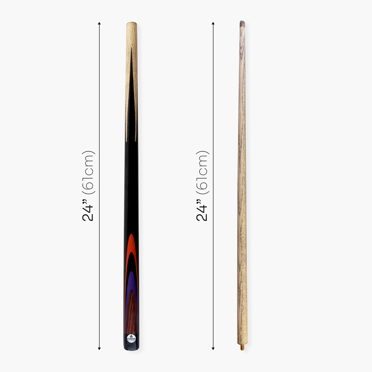 Kudos Classic Range 48 Inch Junior Kids 2 Piece Snooker Pool Cue with 9.5mm Tip