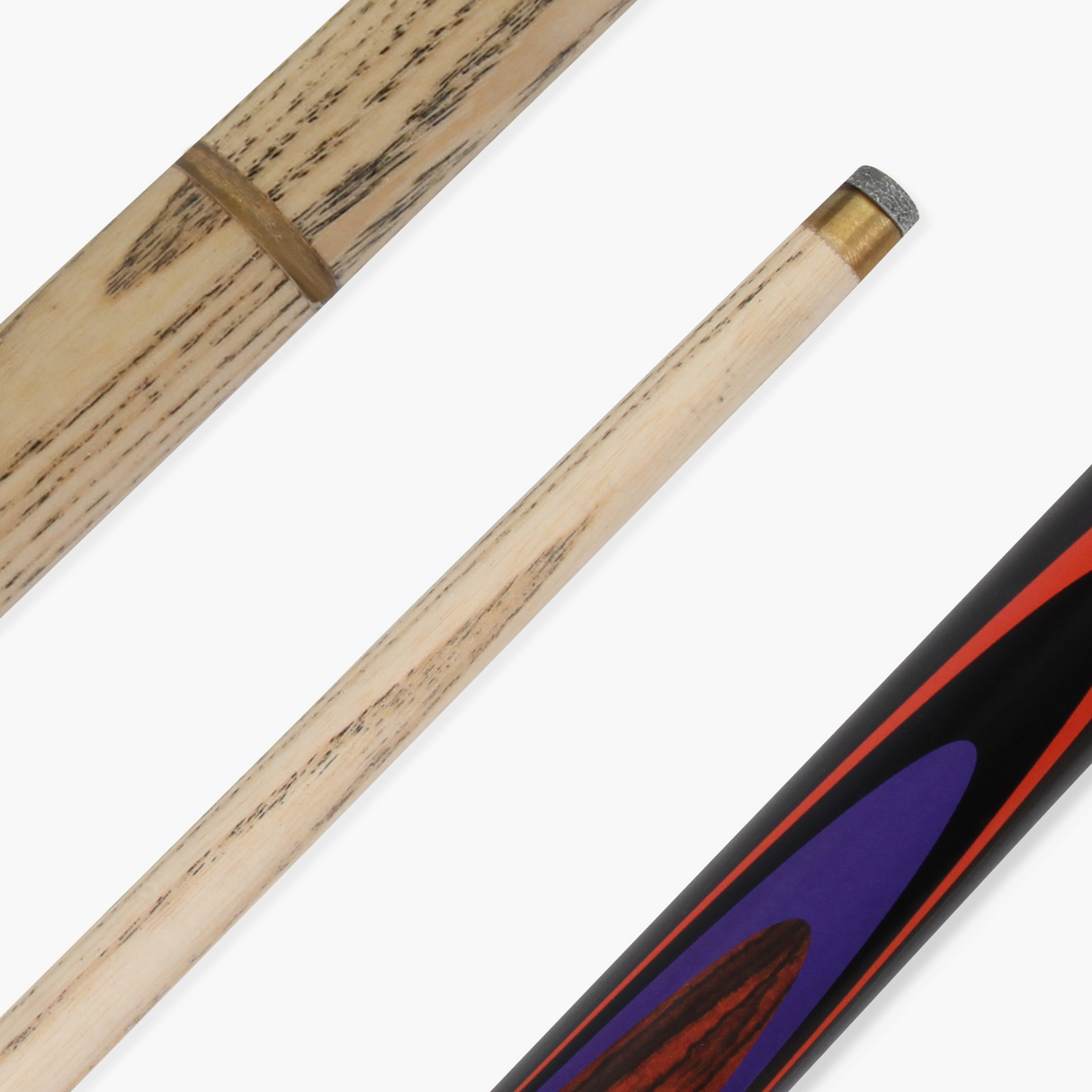 Kudos Classic Range 48 Inch Junior Kids 2 Piece Snooker Pool Cue with 9.5mm Tip
