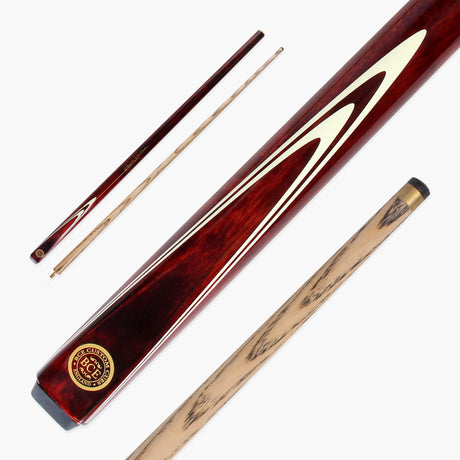 BCE Ronnie O'Sullivan Maroon & Cream 2-Piece Snooker/Pool Cue, 9.5mm Tip