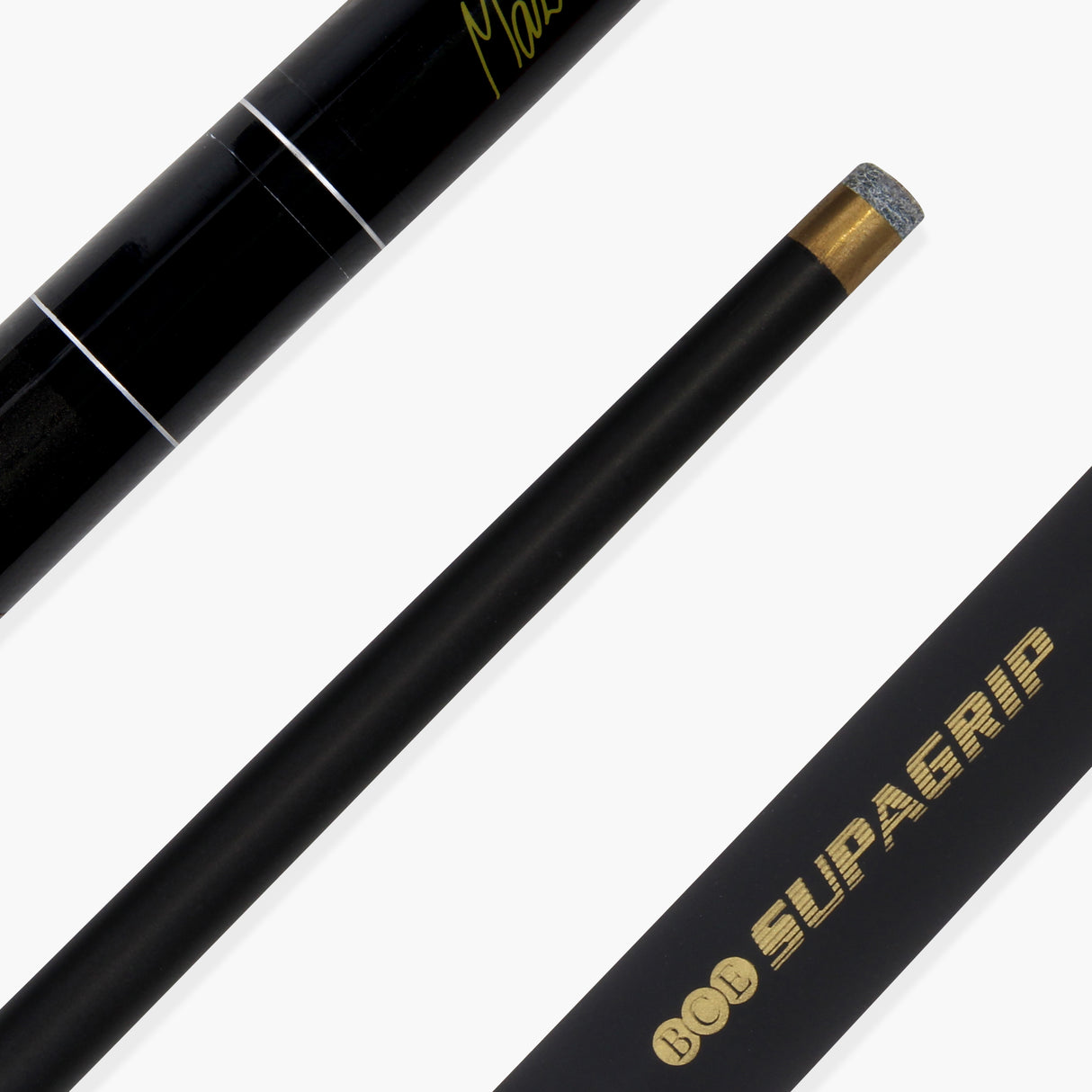 BCE MARK SELBY Metallic BLACK Simulated Graphite 2pc Snooker Cue & HARD CASE