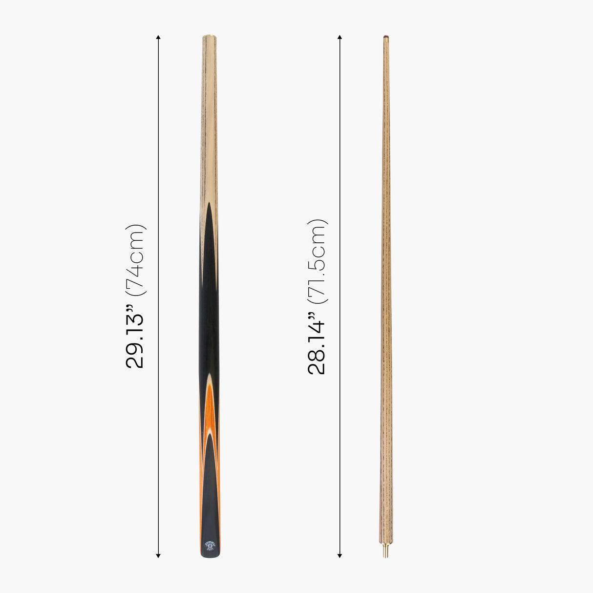 Jonny 8 Ball 2 Piece SNIPER 57 Inch Ash English Pool Cue with 8mm Pro Leather Tip