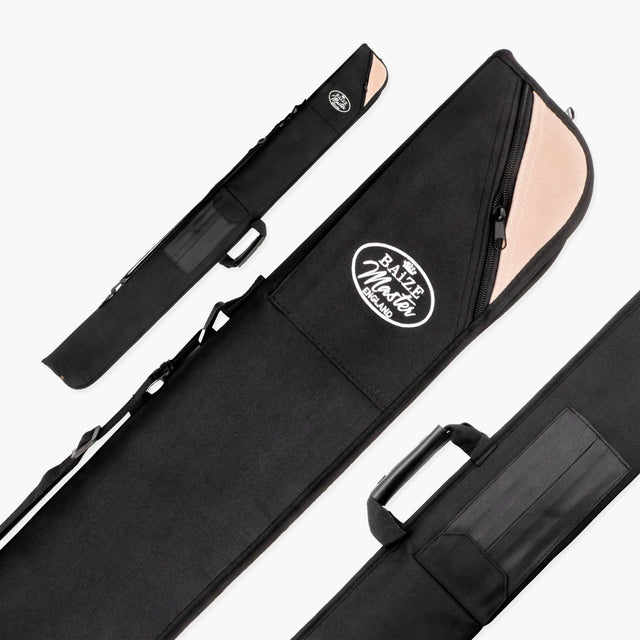 LONG LUXURY THICK PADDED 3pc Cue Case for 3/4 JOINT Snooker Cue & Extension Baize Master
