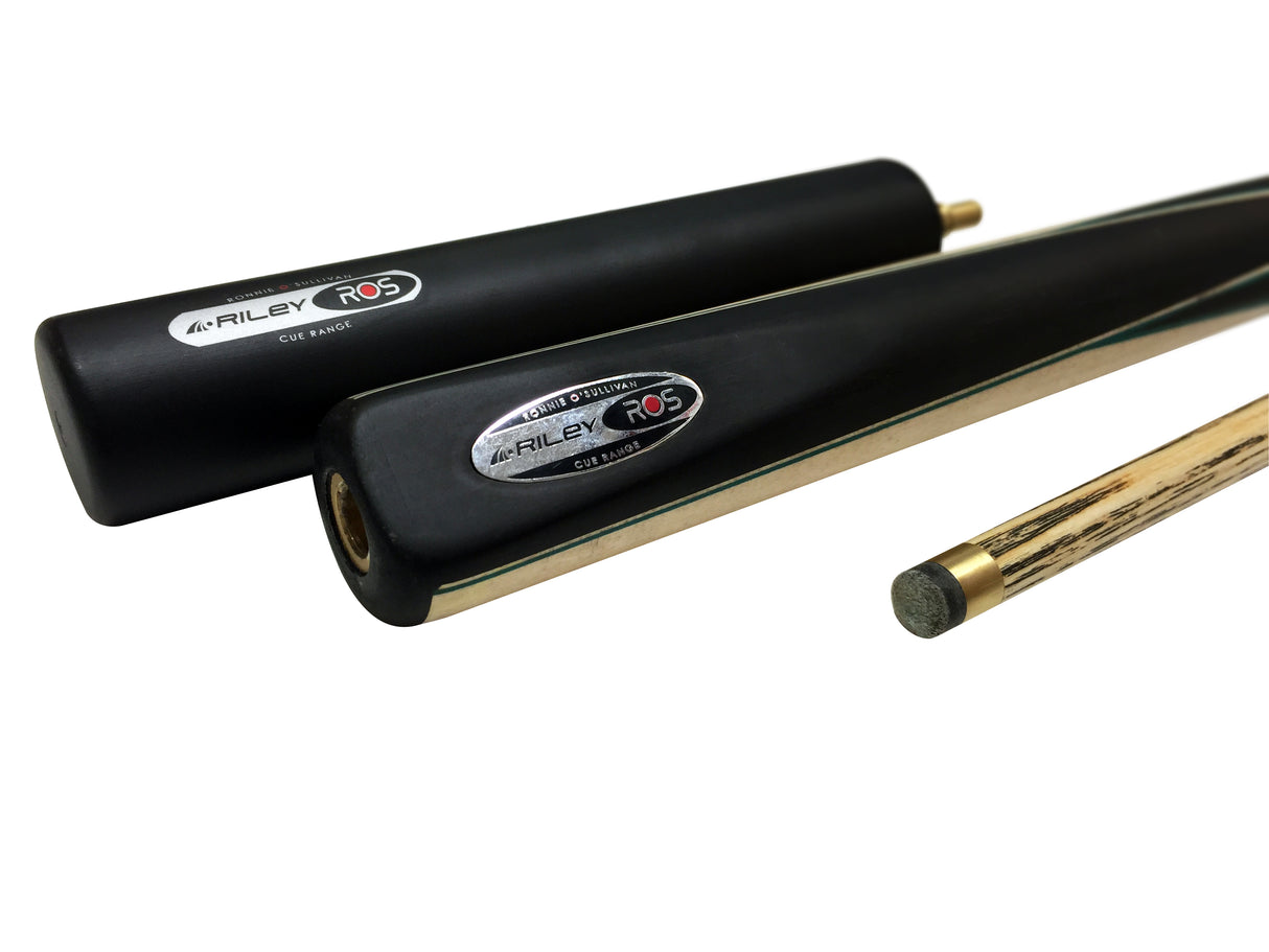 Riley Ronnie O’Sullivan 3 Series Limited Edition ¾ Joint Snooker and Pool Cue with Ebony Butt and 9.5mm Elk Master Tip – Includes Mini Butt Extension (ROS 3-6)