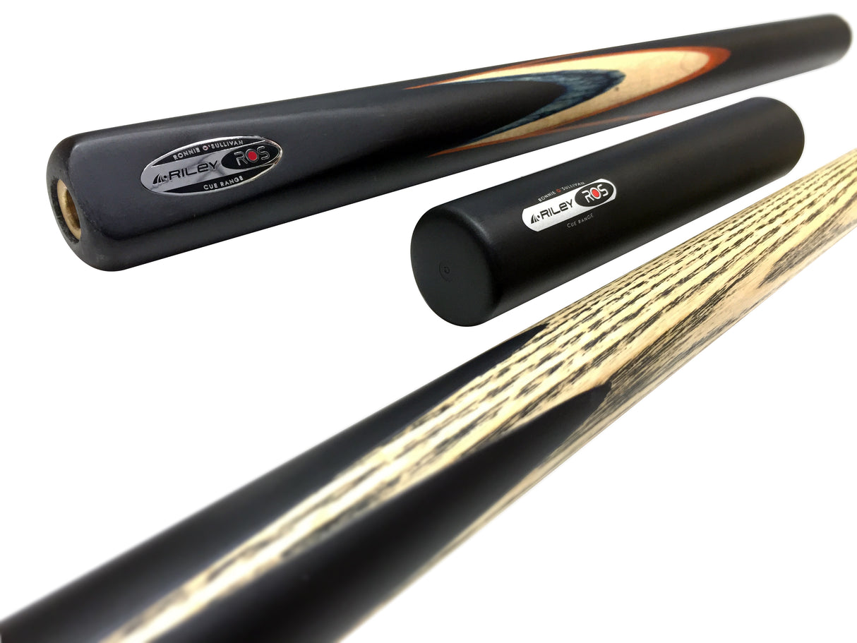 Riley Ronnie O’Sullivan 3 Series Limited Edition ¾ Joint Snooker and Pool Cue with Ebony Butt and 9.5mm Elk Master Tip – Includes Mini Butt Extension (ROS 3-7)