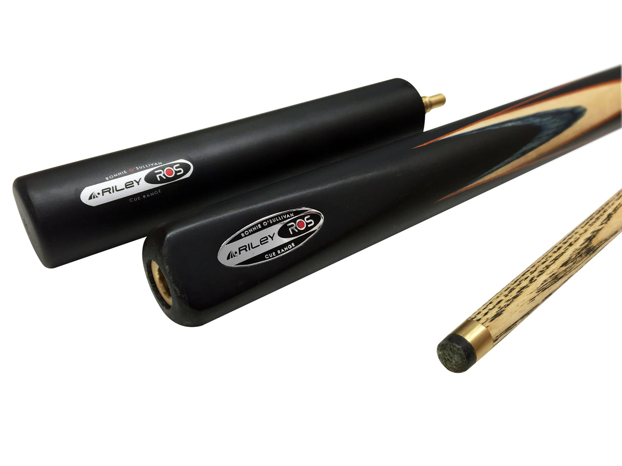Riley Ronnie O’Sullivan 3 Series Limited Edition ¾ Joint Snooker and Pool Cue with Ebony Butt and 9.5mm Elk Master Tip – Includes Mini Butt Extension (ROS 3-7)