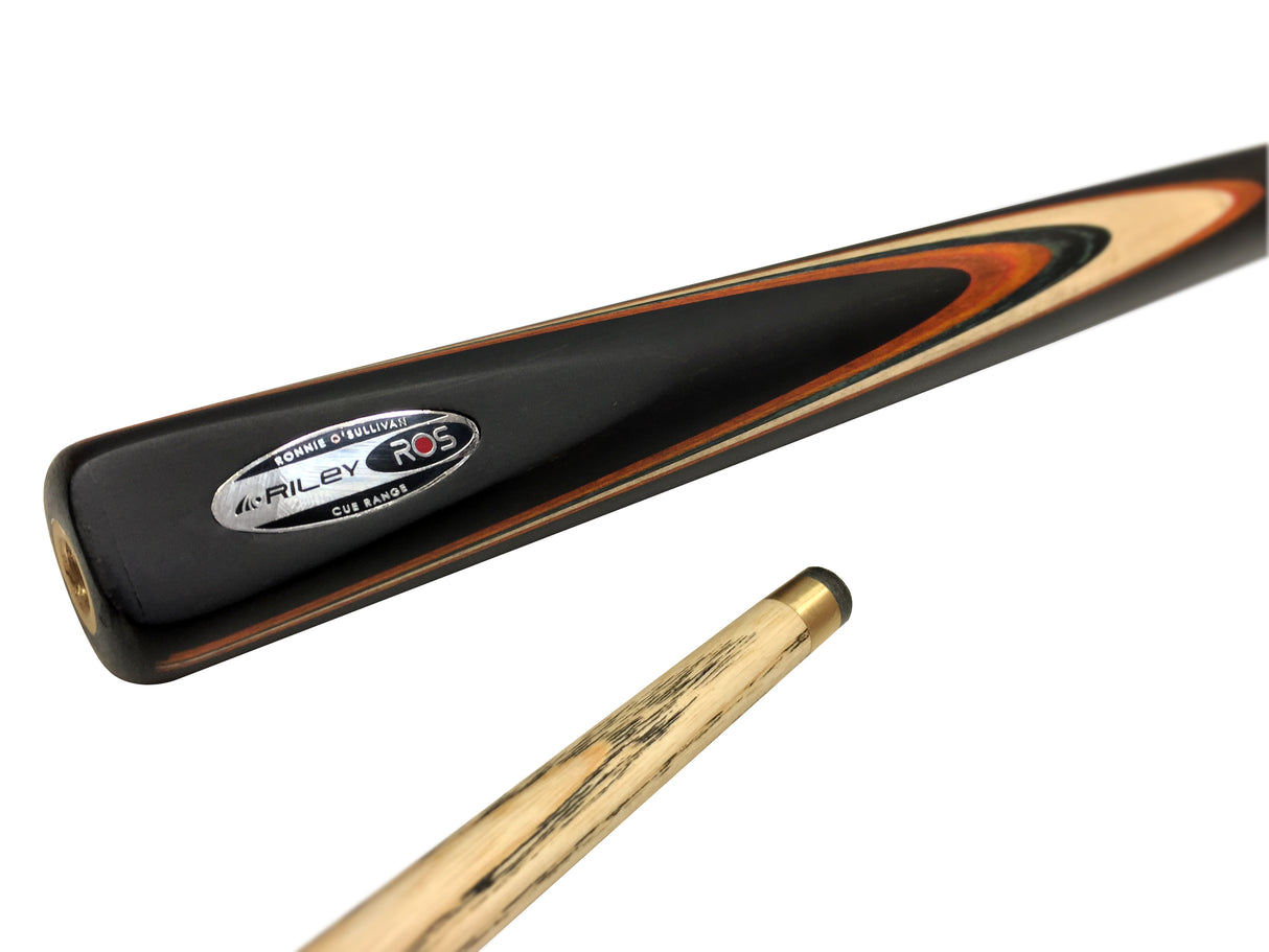 Riley Ronnie O’Sullivan 3 Series Limited Edition ¾ Joint Snooker and Pool Cue with Ebony Butt and 9.5mm Elk Master Tip – Includes Mini Butt Extension (ROS 3-8)