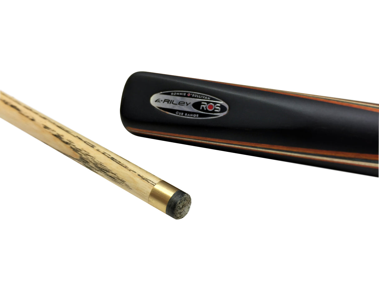 Riley Ronnie O’Sullivan 3 Series Limited Edition ¾ Joint Snooker and Pool Cue with Ebony Butt and 9.5mm Elk Master Tip – Includes Mini Butt Extension (ROS 3-8)