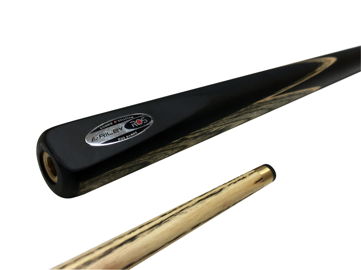 Riley Ronnie O’Sullivan 3 Series Limited Edition ¾ Joint Snooker and Pool Cue with Ebony Butt and 9.5mm Elk Master Tip – Includes Mini Butt Extension (ROS 3-9)