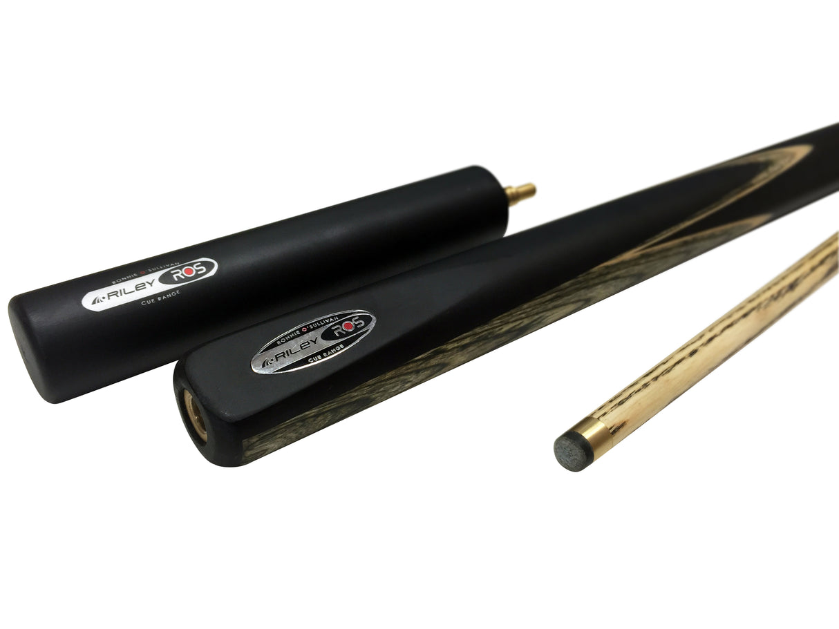 Riley Ronnie O’Sullivan 3 Series Limited Edition ¾ Joint Snooker and Pool Cue with Ebony Butt and 9.5mm Elk Master Tip – Includes Mini Butt Extension (ROS 3-9)