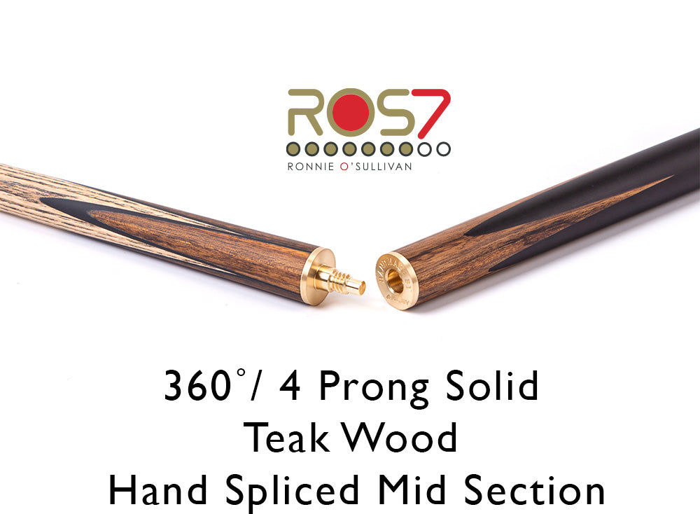 Riley Ronnie O’Sullivan 7 Series World Championship Limited Edition ¾ Joint Snooker and Pool Cue 9.5mm Tip – Includes Telescopic Extension (ROS 7-10)
