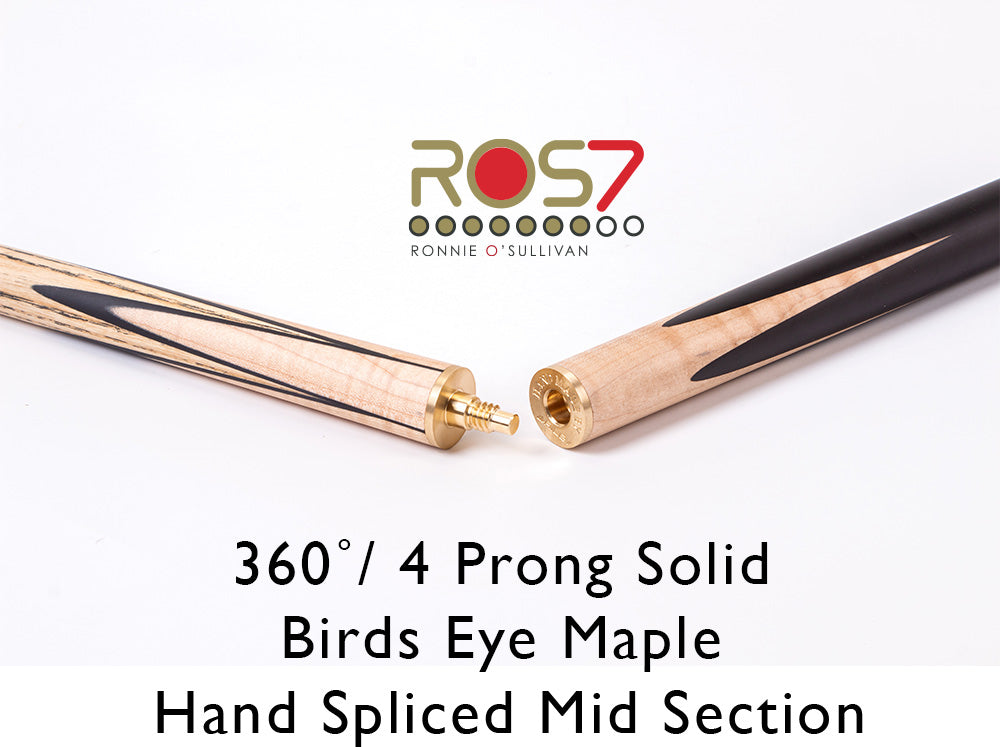 Riley Ronnie O’Sullivan 7 Series World Championship Limited Edition ¾ Joint Snooker and Pool Cue 9.5mm Tip – Includes Telescopic Extension (ROS 7-8)