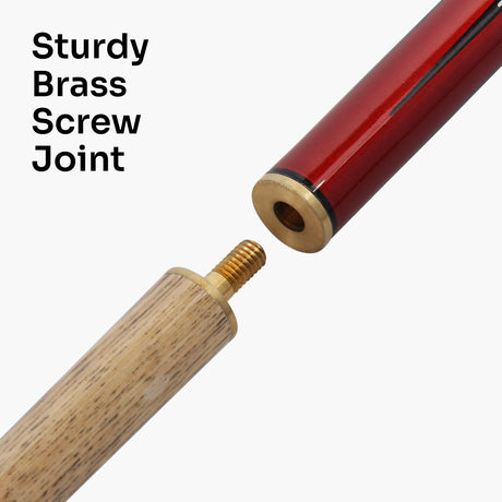 Riley Red Rocket 48 Inch 2 Piece Kids Cue and Case Set 9.5mm Tip with Riley Sleeve Case
