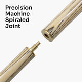 Baize Master 57 Inch Jimmy White Signature VICTORY 2 Piece Ash Snooker Pool Cue with 9.5mm Layered Tip