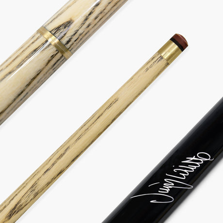 Baize Master 57 Inch Jimmy White Signature VICTORY 2 Piece Ash Snooker Pool Cue with 9.5mm Layered Tip