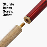 RILEY 48 Inch JUNIOR RED ROCKET 2pc Ash Pool Snooker Cue Ideal for Home & Kids