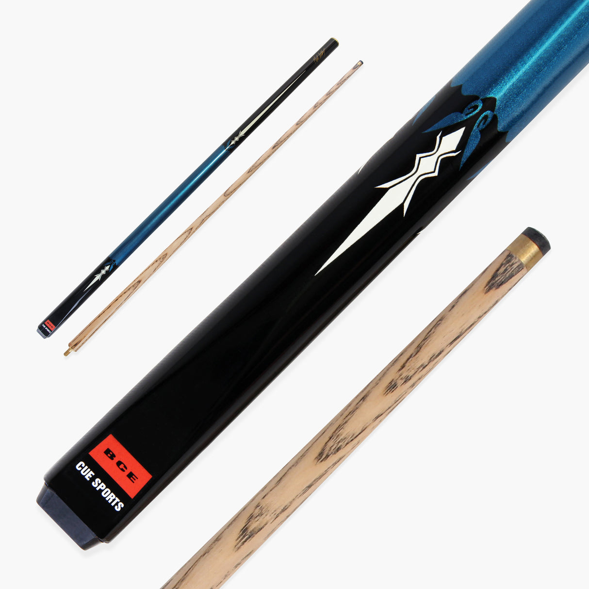 BCE Mark Selby SAPPHIRE 2 Piece Ash Pool Snooker Cue - JW3000