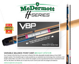 McDermott Hand Crafted 50th Anniversary American Pool Cue 12.75mm Tip – MCD50L - I03