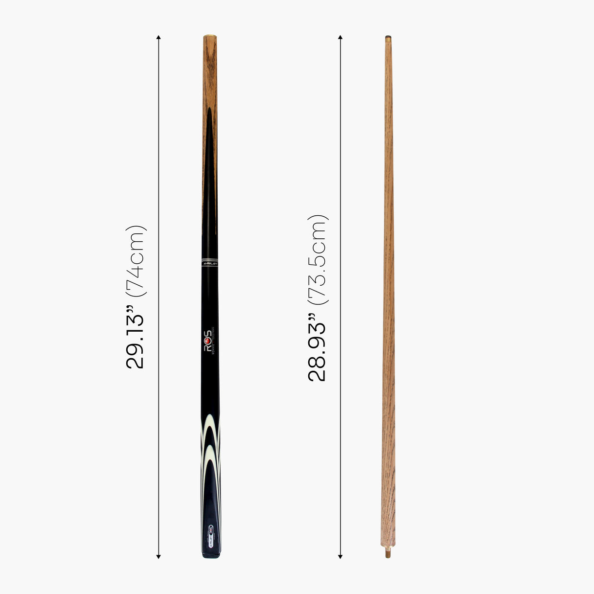 Riley Ronnie O'Sullivan STRIKE 57 Inch 2 Piece Centre Joint Snooker Pool Cue 9.5mm Tip
