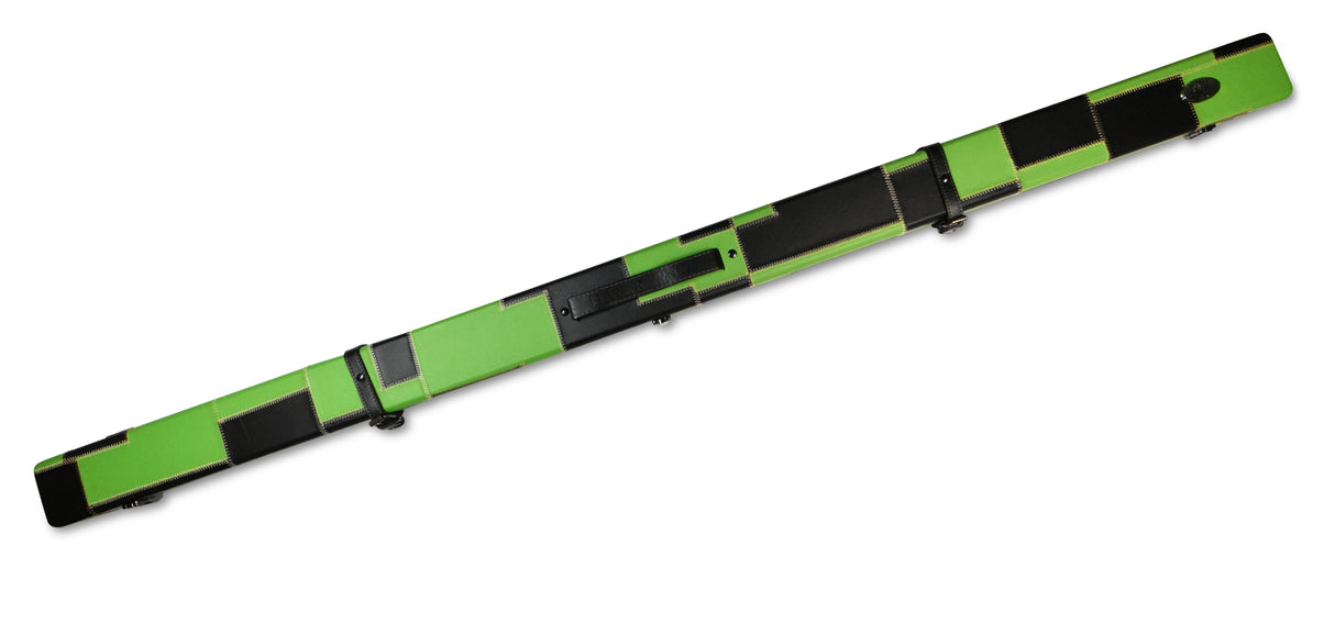 Baize Master 1 Piece PATCH Luxury Round Corner Snooker Pool Cue Case - Holds 2 Cues