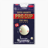 ARAMITH Pro-Cup Red Spotted AMERICAN Pool Cue Ball 2 1/4 Inch - Blister Pack