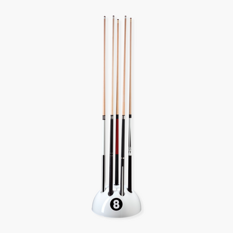 8 Ball Floor Standing Cue Rack for Game Rooms | Cue + Case