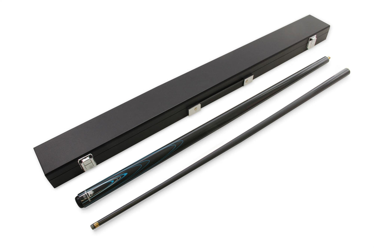 PowerGlide CIRCA 2pc Jointed 57 Inch Snooker Cue with BLACK ATTACHE HARD CASE & MIDI CUE TOWEL
