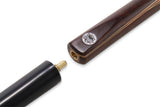 PRO147 TIGER 2pc Multi Splice Snooker Pool Cue Set with 3 SLOT Hard Case, LONG TELESCOPIC EXTENSION and Mini Butt 9.5mm Tip