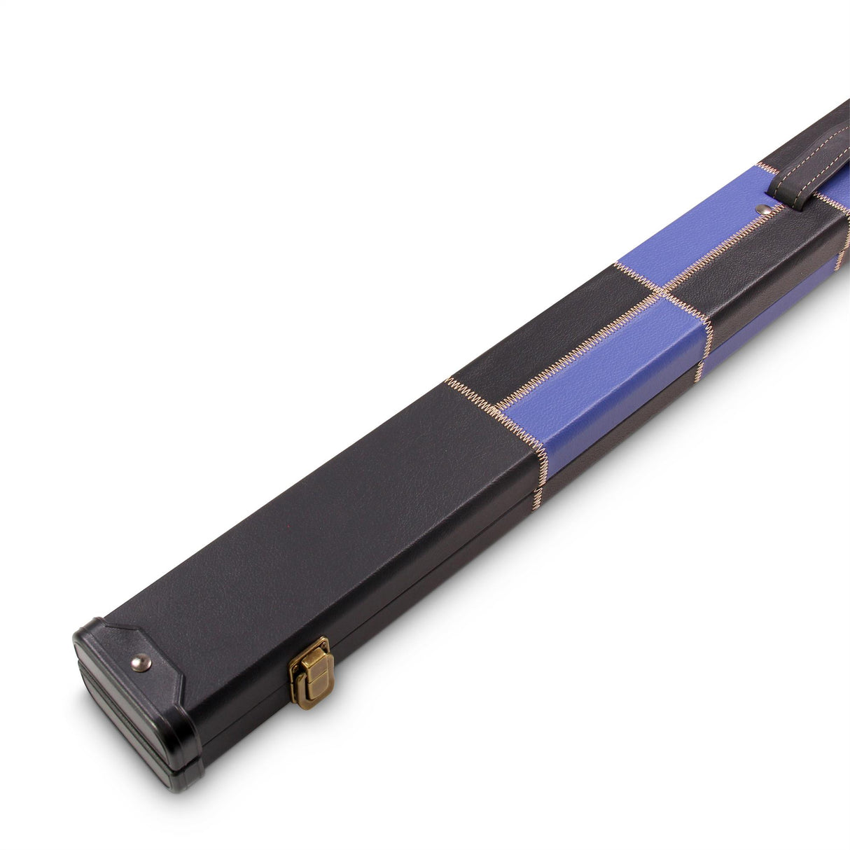 Deluxe 3/4 CHEQUERED Cue Case with Plastic Ends and Horizontal Chalk Compartment