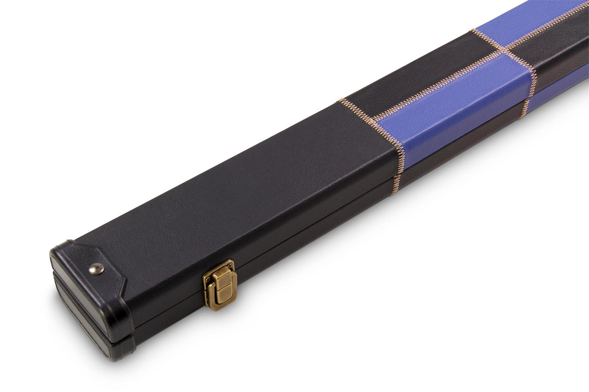 Deluxe 3/4 CHEQUERED Cue Case with Plastic Ends and Horizontal Chalk Compartment