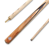 PRO147 CLASSIC ROSEWOOD P3/E 57 Inch Snooker Pool Cue Set 2pc Centre Joint Non-matching Ash Cue with PRO147 Long Telescopic Extension, Mini Butt and 3 Slot Case - 9.5mm Tip