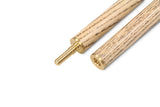 PRO147 CLASSIC EBONY MAPLE P2/E 57 Inch Snooker Pool Cue Set 2pc Centre Joint Non-matching Ash Cue with PRO147 Long Telescopic Extension, Mini Butt and 3 Slot Case - 9.5mm Tip