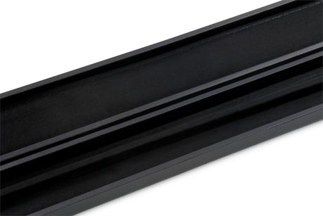 Deluxe MEDIUM Plain Black 2pc Hard Pool Cue Case for 48 Inch Junior Kids Snooker Cues with Plastic Ends