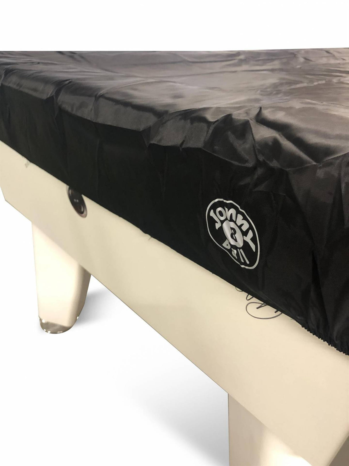 Jonny 8 Ball 7ft Fitted Nylon Snooker Pool Table Cover - BLACK - 215 x 125CM