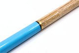 Jonny 8 Ball 48 Inch NEON BLUE JET JUNIOR 2pc Ash Pool Snooker Cue - 10mm Tip