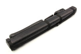 ALL BLACK Leather Patch Effect SQUARE Cue Case - Holds 2 Centre Jointed Cues