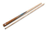 PRO147 CLASSIC SAPPHIRE FLARE P5/E 57 Inch Snooker Pool Cue Set 2pc Centre Joint Non-matching Ash Cue with PRO147 Long Telescopic Extension, Mini Butt and 3 Slot Case - 9.5mm Tip