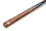 PRO147 CLASSIC SAPPHIRE FLARE P5/E 57 Inch Snooker Pool Cue Set 2pc Centre Joint Non-matching Ash Cue with PRO147 Long Telescopic Extension, Mini Butt and 3 Slot Case - 9.5mm Tip