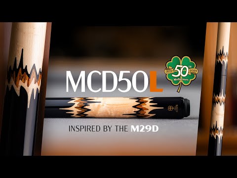 McDermott Hand Crafted 50th Anniversary American Pool Cue 12.75mm Tip – MCD50L - I03