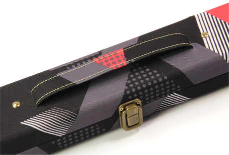 Tomahawk ABS ¾ 80s Red Black Deluxe Snooker Cue Case – Tough Plastic Ends Cue & Case