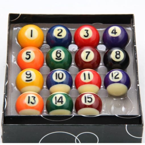 Set 15 Mini Magnetic Spots and Stripes Pool Balls