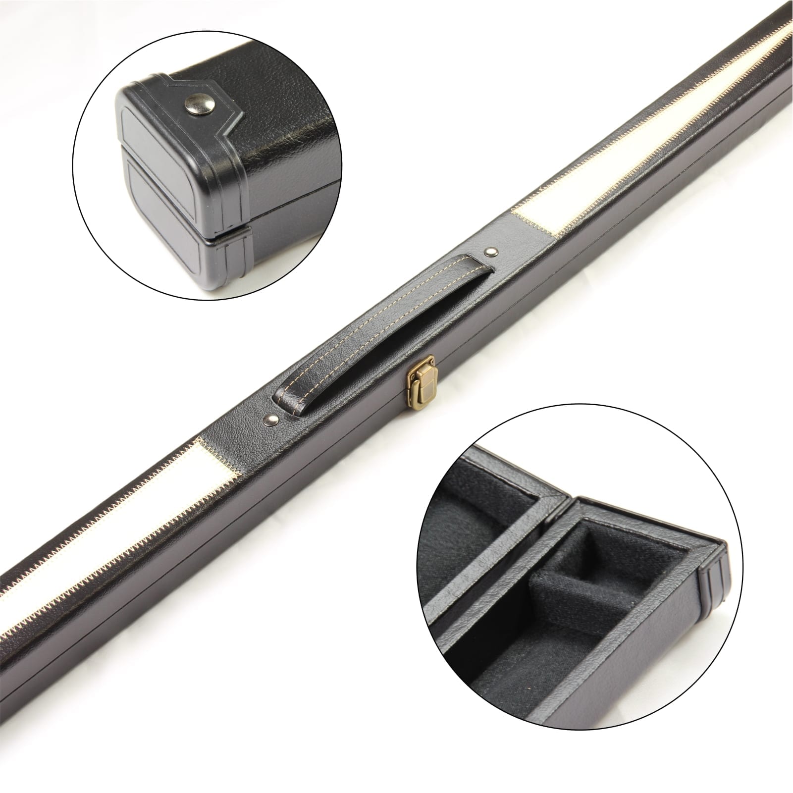 WHITE STAR 1 Piece Snooker Pool Cue Case - 149cm Max Cue Length