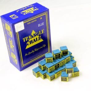 12 Pieces BLUE Triangle Snooker Pool Chalk - Worlds Most Popular Chalk!