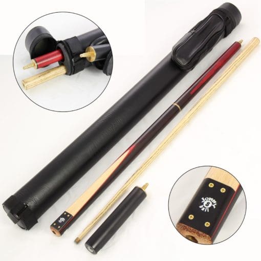 55" BURG HAWK Double Jointed English Pool Cue EXT & CASE 8mm Tip