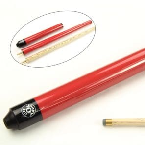 Jonny 8 Ball 48 Inch RED JUNIOR TRIAD 3 Section Pool Snooker Cue - 9mm Tip