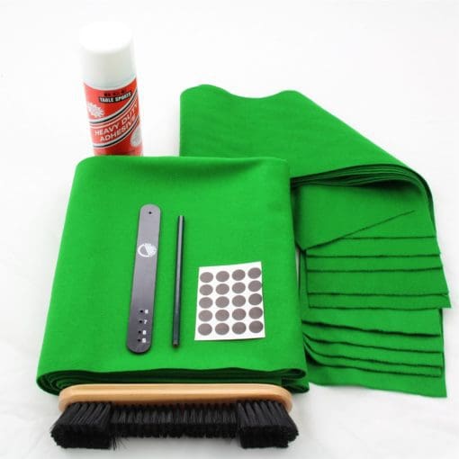 OLIVE GREEN Hainsworth SMART Napped Pool Table Cloth & RECOVER KIT For 7ft UK Pool Tables