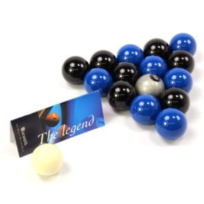 EXCLUSIVE! Aramith Premier SILVER 8 BALL Edition BLACK & BLUE Pool Balls