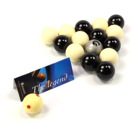 EXCLUSIVE! Aramith SILVER 8 BALL Edition BLACK & WHITE Pool Balls - PRO CUP Cue Ball