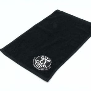 CUE & CASE Snooker and Pool Black Cotton Cue Towel - 50cm x 30cm
